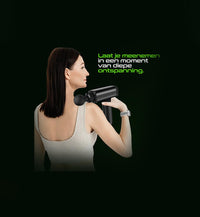 Techpulse Massage Gun - grijs inclusief 6 opzetstukken en koffer